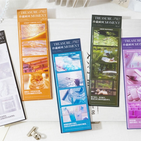 Treasure The Moment Series Scenery Stickers Literary Landscape Photography Printed Stationery Stickers For Journaling DIY