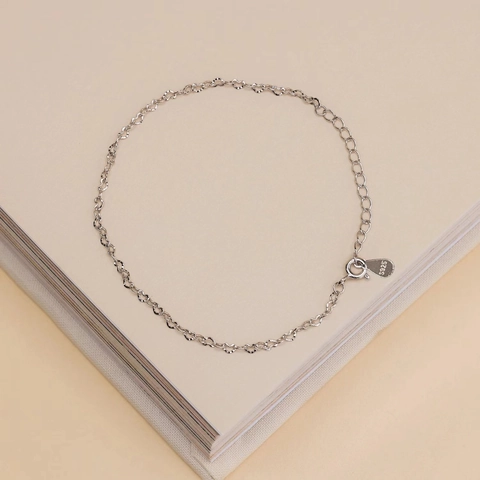 S925 Sterling Silber Herz Gliederkette Armband Für Damen Einfache Western-Stil Romantisch Silber Gold Galvanisiert Schmuck Handkette