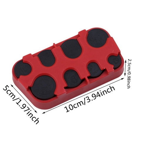 Portable Plastic Coin Organizer Box For Euro Dollar Multiple Slots Coin Dispenser Holder Change Storage For Car Travel Home Organizer
