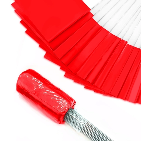 Bandiere di Marcatura in PVC ad Alta Visibilità Con Asta in Filo d'Acciaio Segnaposti per Paesaggistica Utilità Confini Strumento di Rilievo