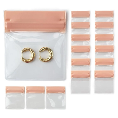 Verdickte Transparente PVC Schmuck Aufbewahrungstasche Antioxidations Reißverschluss Versiegelte Staubdichte Tasche Für Ohrringe Halskette Schmuck Organizer