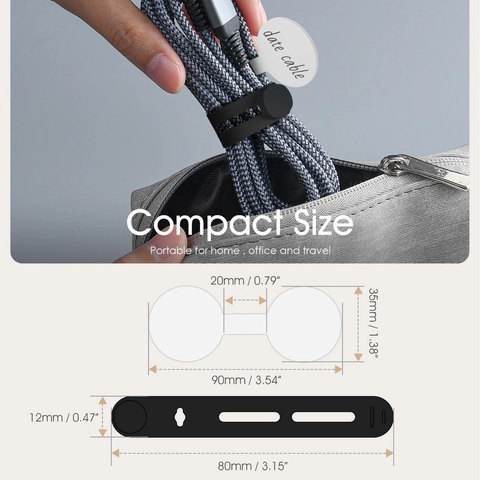 Organizzatore di Cavi in Silicone Multifunzionale Fascette Riutilizzabili Etichette Per Gestione Cavi Dati Cavo di Ricarica Accessorio da Scrivania