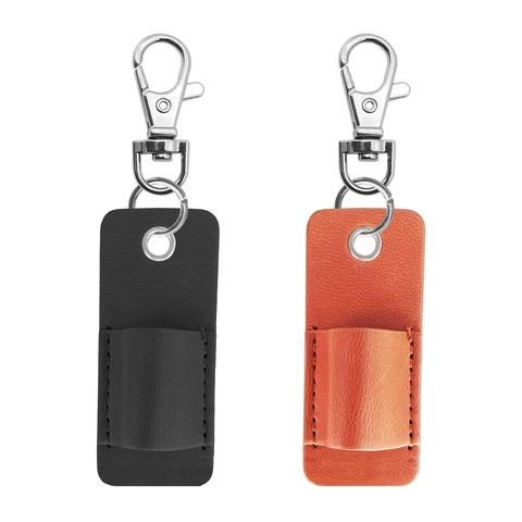 Portachiavi con Custodia per Penna in Pelle PU Portatile Custodia Creativa Retrò per Penna Stilografica con Chiusura in Metallo per Ufficio Affari Viaggi