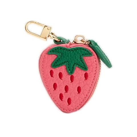 Obstform Mini PU-Leder Geldbörse Niedlicher Schlüsselanhänger Anhänger Für Damen Kinder Multifunktionale Obstmuster Brieftasche