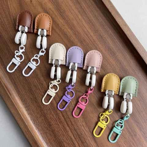 Creative Art Mini High Precision Scissors Portable Tiny Sewing Scissors With Synthetic Leather Sheath And Hook For Crafting