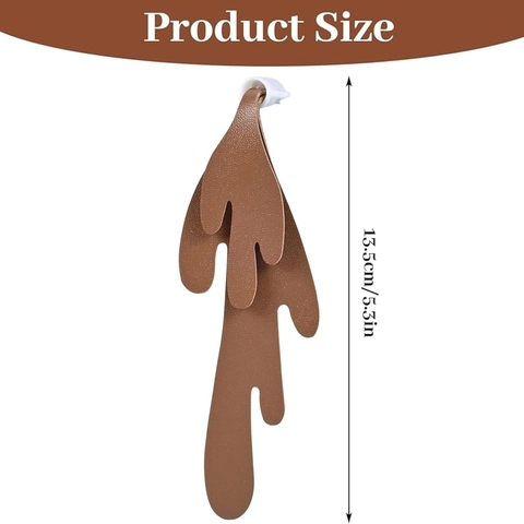 Creative Spilled Coffee Cup Bookmark 3D Coffee Splash Design PU Leather Fun Stationery Gift For Readers Book Lovers