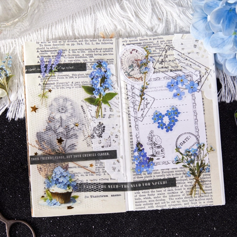 Vintage Botanical PET Stickers Floral Plant Decorative Decals For Scrapbooking Journaling DIY Arts Crafts Retro Aesthetic