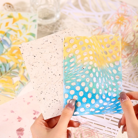 Retro Hohl Textur Material Papier Für Scrapbooking DIY Dekoration Künstlerische Journaling Hintergrund Papier Vielfalt Muster Zubehör