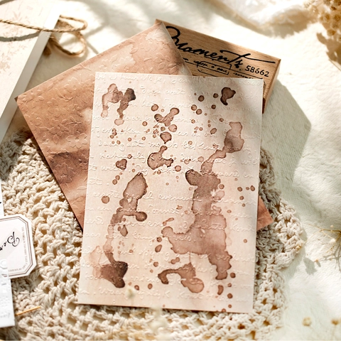Vintage Scrapbook Paper Pack Memories Of Dusk Series Embossed Decorative Background Paper For DIY Journal Crafting Art Planner