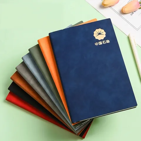 Taccuino Business in Pelle PU Carta di Alta Qualità Protezione Occhi Diario Ufficio A5 B5 Libro Verbali Riunioni Multicolore