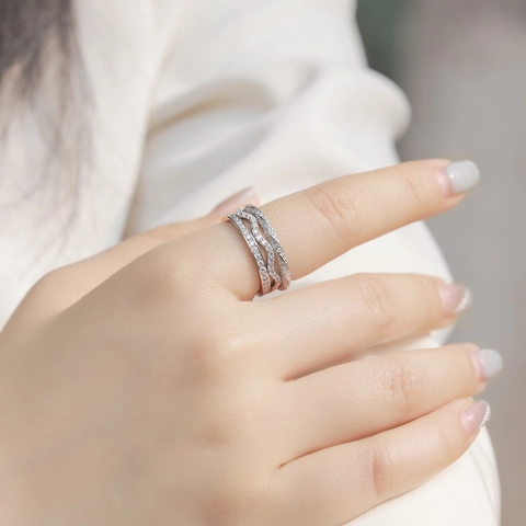 S925 Sterlingsilber Moissanit Eternity Ring Für Damen GRA Zertifiziert Stapelbar Pavé Hochzeit Ring Finger Schmuck