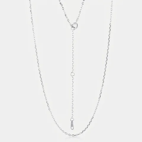 S925 Sterling Silver Cable Chain Necklace For Women Minimalist Adjustable Fine Link Plain Base Chain Fashion Jewelry Neck Chain