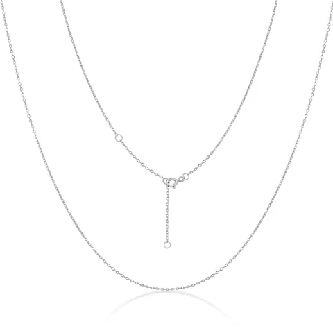 S925 Sterling Silver Adjustable Necklace Chain Cable Link Chain With Spring Clasp For Jewelry Making Pendant Accessory