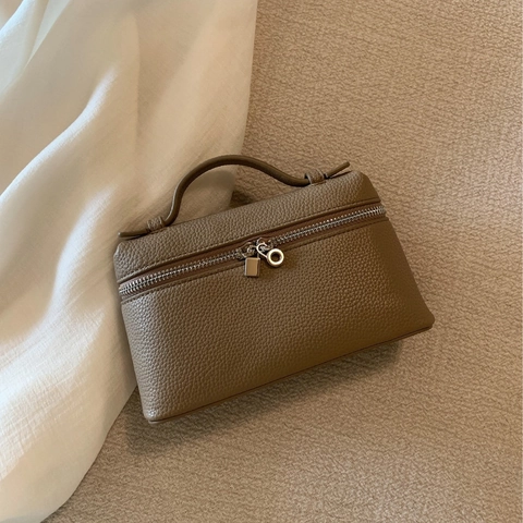Borsa a Tracolla Box Minimalista in Pelle PU per Donna Moda Piccola Borsa a Mano Quadrata Versatile Borsa a Spalla Martellata