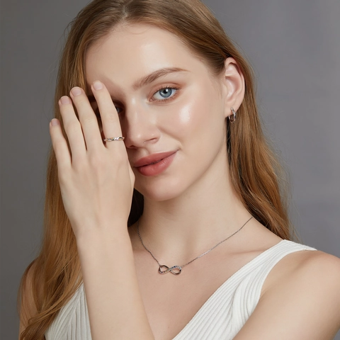 Regenbogen 925 Sterlingsilber Ring Für Damen Bunte Zirkonia Eingelegt Herzform Möbius Verdreht Nischendesign Schmuck Ring Geschenk