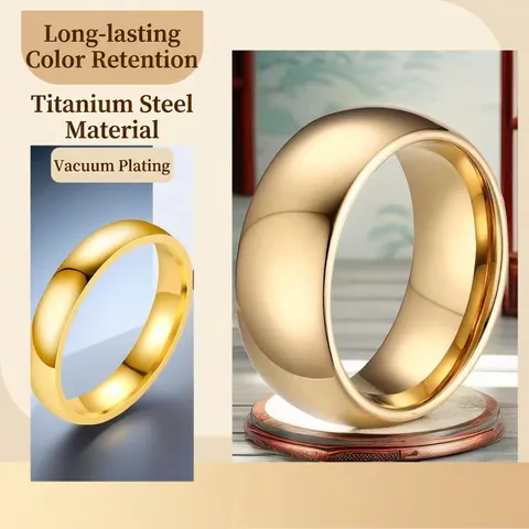 Minimalist Edelstahl Ring Schlichtes Band Hochglanzpoliert Matt Gebürstet Wasserdicht Nicht Verblassend Mode Schmuck Für Damen Herren Geschenk