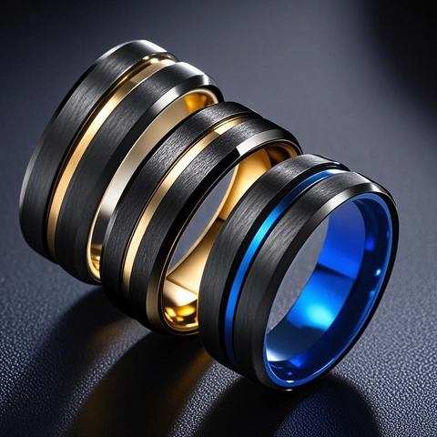 Minimalist Stainless Steel Spinner Ring For Men Women Rotating Chain Roman Numeral Gear Industrial Band Fashion Jewelry Gift