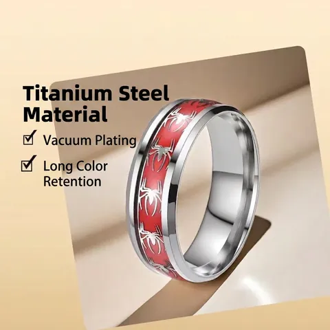 Stainless Steel Ring Patterned Spider Dragon Celtic Knot Punk Band Fashion Jewelry For Men Women Polished