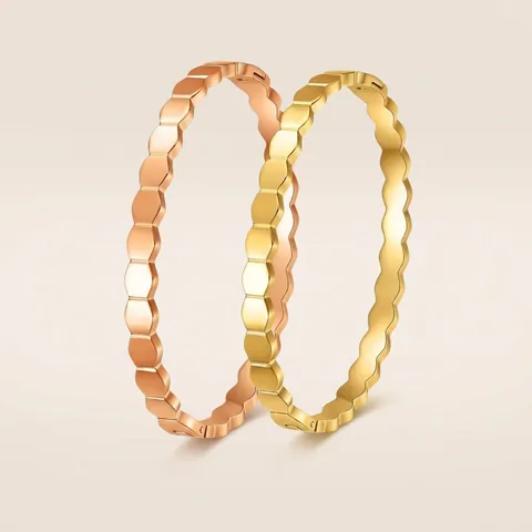 Niche Design Hexagonal Honeycomb Bracelet For Women Stainless Steel Rhinestone Geometric Luxurious Jewelry Accessories Gift