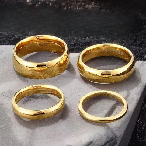 Minimalist Plain Band Ring Stainless Steel Tungsten Carbide Mirror Polished Non Fading Jewelry For Men Women Unisex