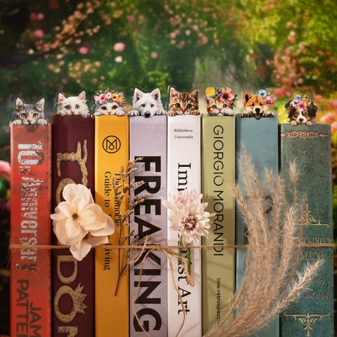 Simpatico Nastro Decorativo in PET Serie Cat Dog Little Corner Motivo Animale Nastro Trasparente per Scrapbooking DIY Diario Arte e Artigianato