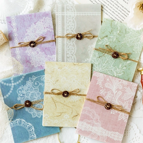 30 Sheets Retro Lace Scrapbook Decorative Paper Vintage Floral Butterfly Background Material For DIY Journal Crafting