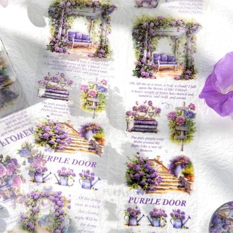 Vintage Garten Rose Floral PET Dekoratives Klebeband Für Scrapbooking DIY Journaling Material Ästhetische Botanische Aufkleber