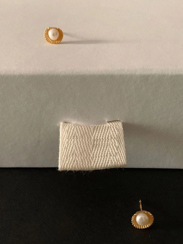 925 Sterling Silver Shell Stud Earrings Freshwater Pearl Gold Plated Vintage Minimalist Elegant Jewelry Gift For Women Girls