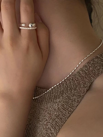 Minimalistischer 925 Sterlingsilber Offener Ring Für Damen Eleganter Süßwasserperlen Verstellbarer Modeschmuck Für Den Alltag Hochzeit