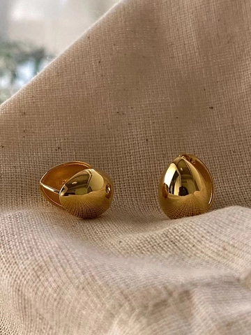 Orecchini a Goccia in Argento Sterling 925 per Donna Lucidi Placcati Oro Argento Eleganti Minimalisti Stile INS Gioielli Regalo