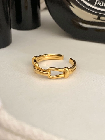 Minimalistischer 925 Sterlingsilber Hohlkette Offener Ring Verstellbarer Geometrischer U-Förmiger Gliederstab Ring Modeschmuck Für Damen