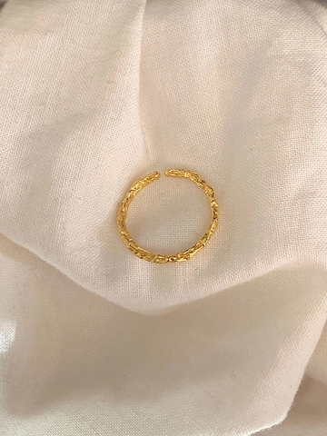 Vintage 925 Sterling Zilver Gehamerde Textuur Ring Voor Vrouwen Minimalistisch Zirconia Verguld Verstelbare Open Dunne Ring
