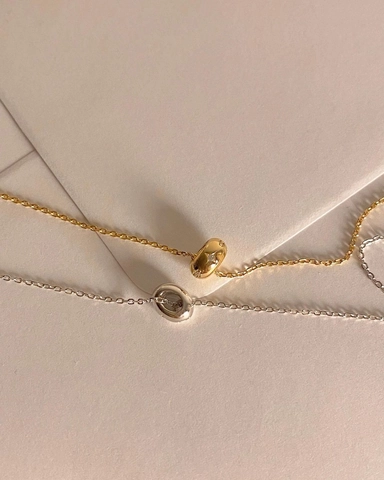 925 Sterling Silver Starry Oval Pendant Necklace For Women Gold Silver Minimalist Rhinestone Star Charm Chain Necklace Jewelry
