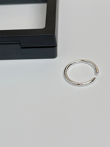 925 Sterling Silber Ring Minimalistisch Gedrehtes Spiraldesign Verstellbarer Offener Fingerring Koreanischer Mode Schmuck Geschenk