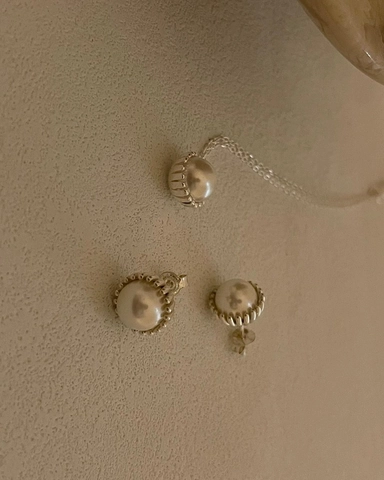 Elegante Collana Con Ciondolo in Perla Artificiale in Argento Sterling 925 Catena Sottile in Argento Per Donna Gioielli Quotidiani