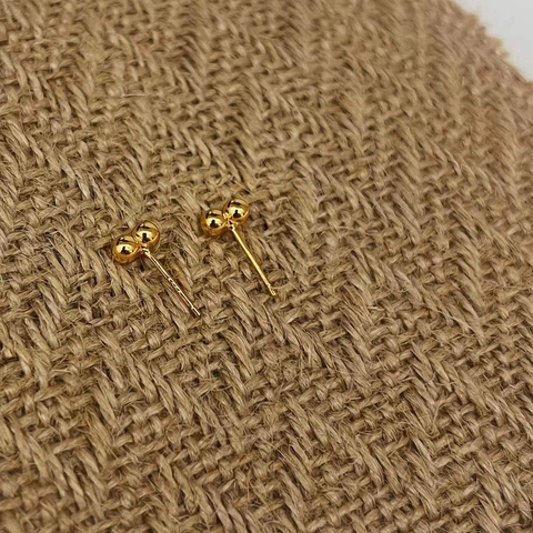 Orecchini a Bottone a Doppia Sfera in Argento Sterling 925 Minimalisti Geometrici a Forma di Fagiolo per Donna Oro Argento Gioielli