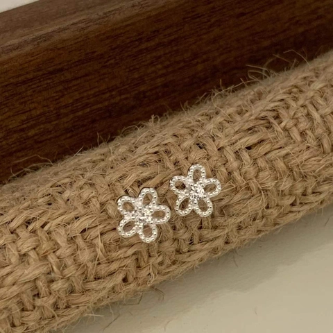 925 Sterlingsilber Strass Blume Ohrstecker Für Damen Hohl Sonnenblume Koreanischer Stil Minimalistischer Schmuck Geschenk