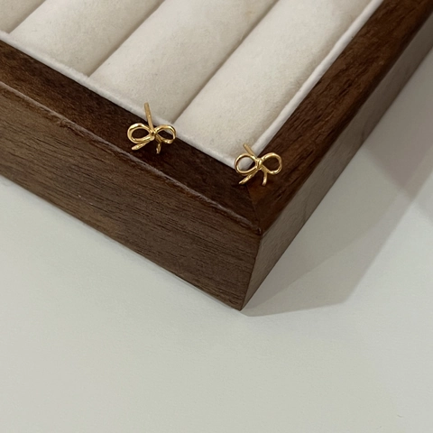 Pendientes de Botón de Lazo de Plata de Ley 925 Mini Pendientes de Lazo Minimalistas para Mujer Pendientes Finos Oro Plata Regalo Joyería