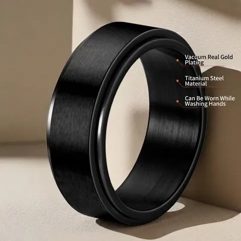 Edelstahl Spinner Ring Für Damen Herren Rotierender Sonne Mond Stern Herz Angst Sorgen Ring Mode Schmuck Geschenk