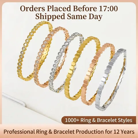Bracciale Rigido Nido d'Ape in Acciaio Inossidabile per Donna Strass Esagono Geometrico Intarsiato Oro Oro Rosa Argento Gioielli di Moda