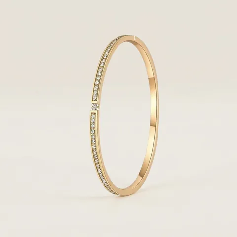 Minimalistischer Edelstahl Strass Armreif Für Damen Mode Luxus Schmuck Elegantes Funkelndes Sternendesign