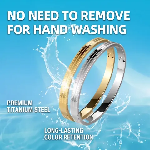 Brazalete de Acero Inoxidable con Grabado Geométrico para Hombre y Mujer Moderno Brazalete Ovalado con Bisagra Joyería
