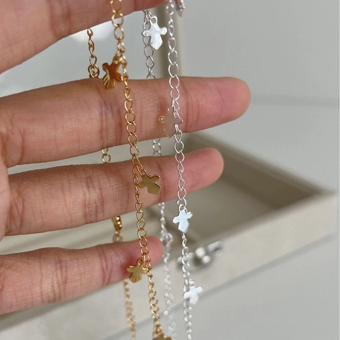925 Sterling Silver Cross Multi Pendant Necklace For Women Minimalist Ins Style Dainty Gold Silver Plated Cross Charm Necklace Jewelry