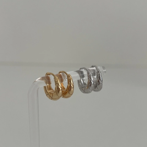 Orecchini a Cerchio Geometrici Trapuntati in Argento Sterling 925 da Donna Placcato Oro Argento Gioielli Eleganti Regalo