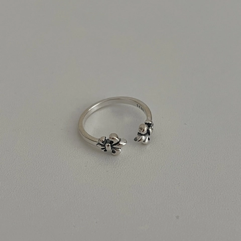 Vintage Punk S925 Sterlingsilber Kreuz Offener Ring Für Damen Herren Verstellbar Gothic Abstrakte Kunst Retro Hip Hop Schmuck