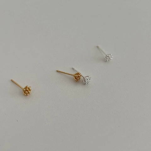 Minimalistische 925 Sterlingsilber Tannenzapfen Ohrstecker Für Damen Winzige Beeren Cluster Pflanze Design Ohrringe Schmuck