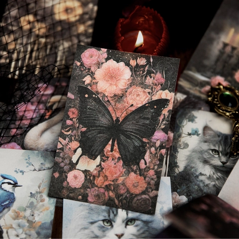 Vintage Aesthetic Flower Everything Series Scrapbooking Material Retro Decorative Journaling Stationery Paper Supplies