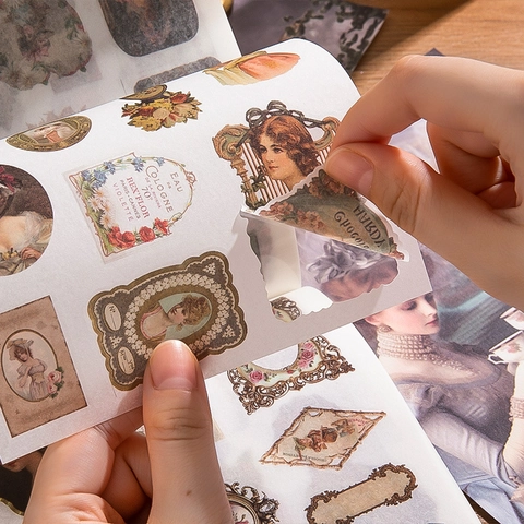 Vintage Victorian Garden Scrapbook Material Book Washi Stickers Background Paper For Journaling DIY Decorative Crafting