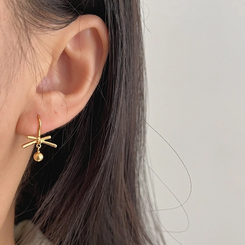 925 Sterling Silver Lucky Knot Stud Earrings For Women Korean Ins Style Dainty Bowknot Knot Earrings Minimalist Jewelry Gift