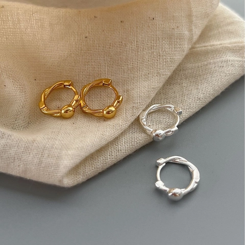 925 Sterlingsilber Verdrehte Creolen Mit Perle Minimalistisch Kühler Stil Hypoallergen Schlaf Ohrringe Für Damen Mode Schmuck